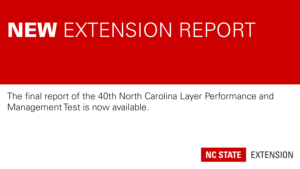 red and white graphic announcing a new Extension report