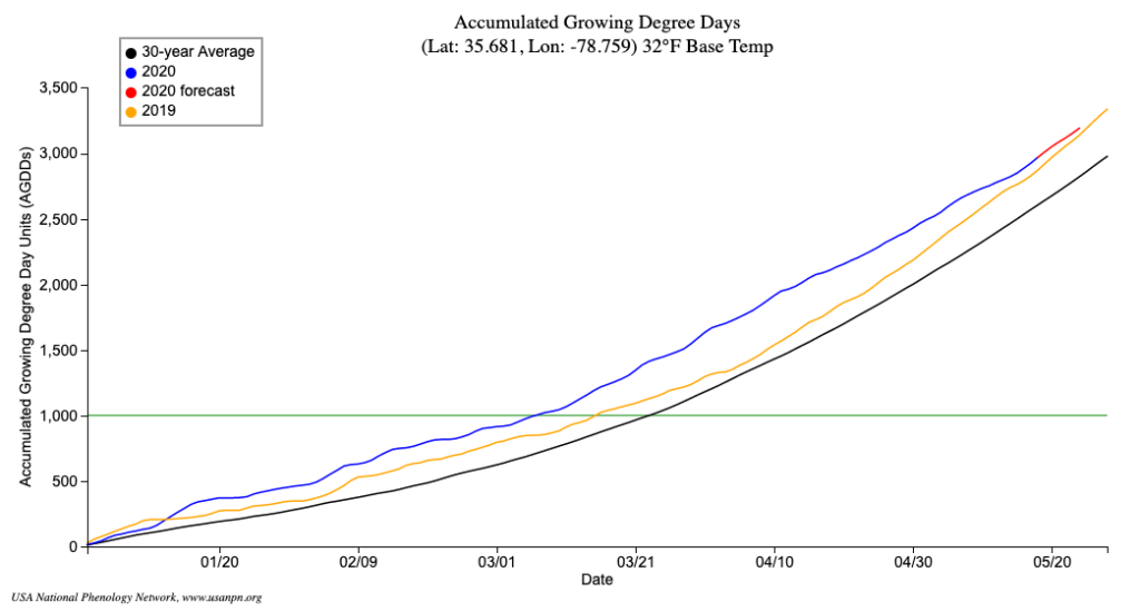 Growing chart